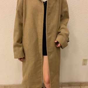 Vintage unisex Lamark Chevland wool trenchcoat / winter coat.